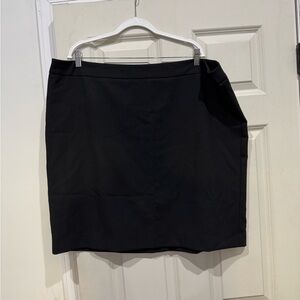 LOFT Black Pencil Skirt Knee-Length Work